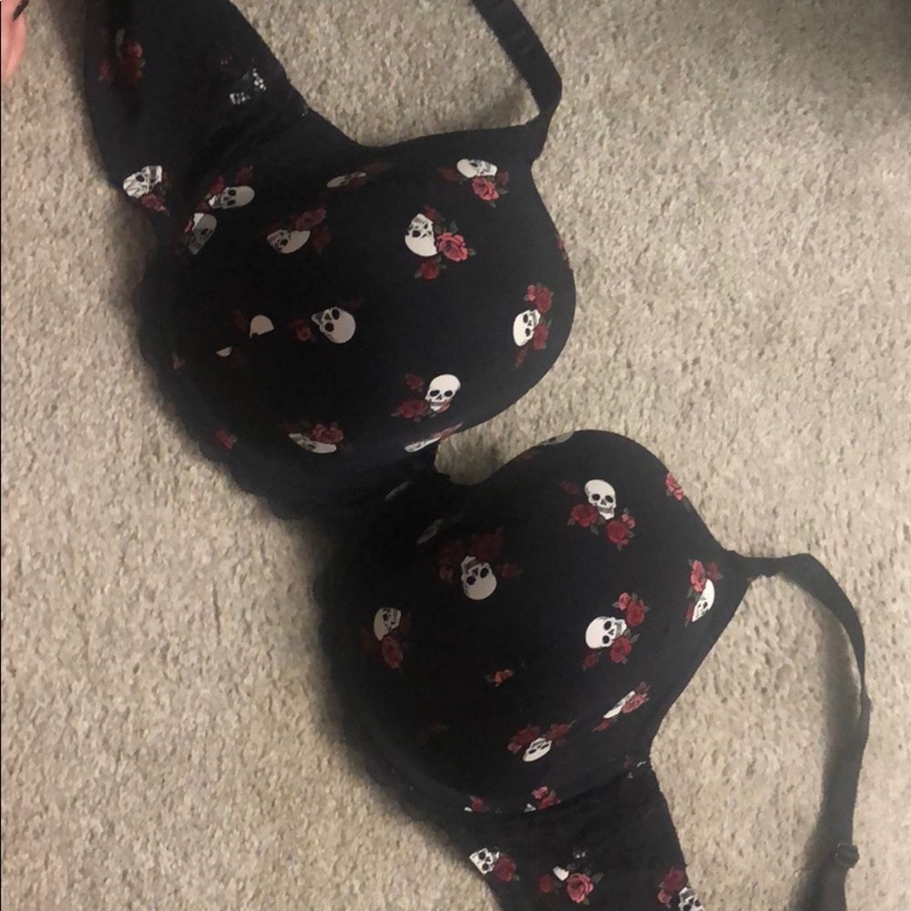 Rose & Skull Torrid Bra
